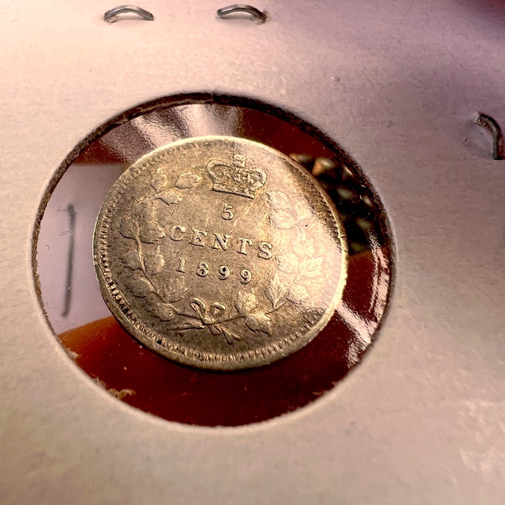 1899 5c Canada 80% Silver